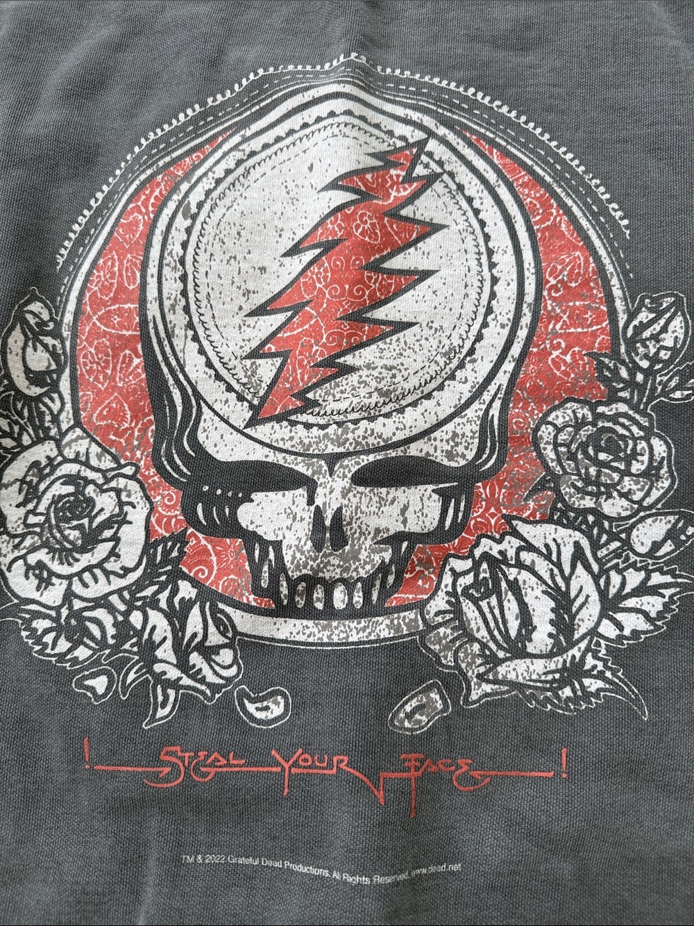 Life Clothing Co GRATEFUL DEAD Sweatshirt Top ELECTRIC Pullover S Steal - Picture 3 of 4
